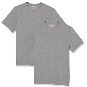 Amazon Essentials Men’s Gray Crewneck T-Shirt 2 Pack Size Small NWT